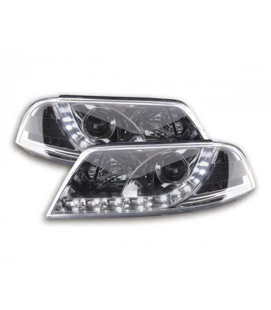 Phares - Phare Daylight LED DRL look VW Passat type 3BG 00-05 chrome…