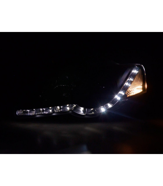 Phares - Phare Daylight LED DRL look VW Passat type 3C 05- noir…