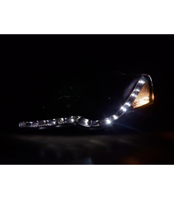 Phares - Phare Daylight LED DRL look VW Passat type 3C 05- noir…