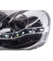 Phares - Phare Daylight LED DRL look VW Polo type 9N3 05-09 chrome…