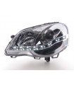 Phares - Phare Daylight LED DRL look VW Polo type 9N3 05-09 chrome…