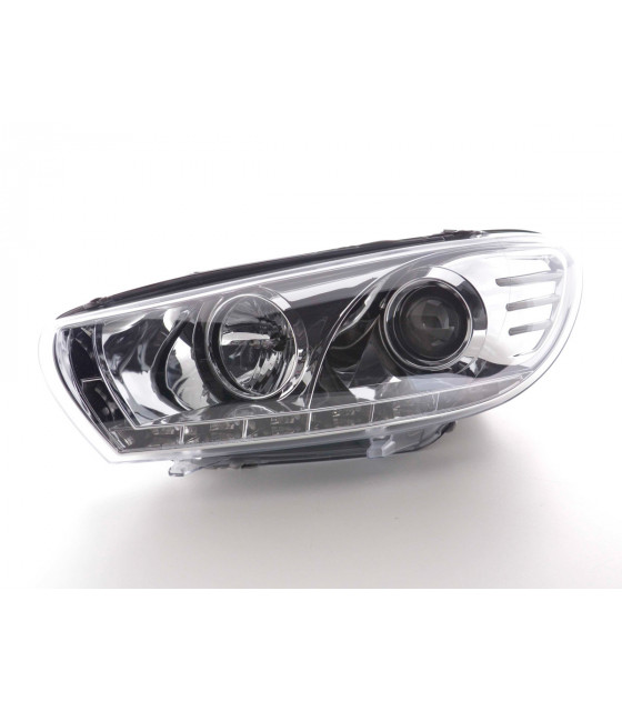 Phares - Phare Daylight LED DRL look VW Scirocco 3 Type 13 08- chromé…