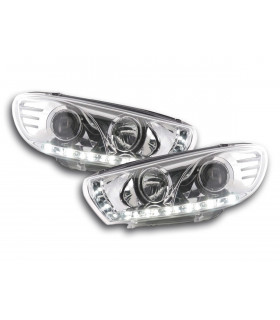 Phares - Phares Daylight LED feux de jour VW Scirocco 3 type 13 chrome…