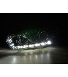 Phares - Phares Daylight LED feux de jour VW Scirocco 3 type 13 chrome…