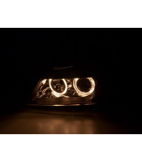 Phares - Phare Angel Eye Opel Vectra C 02-04 Noir…