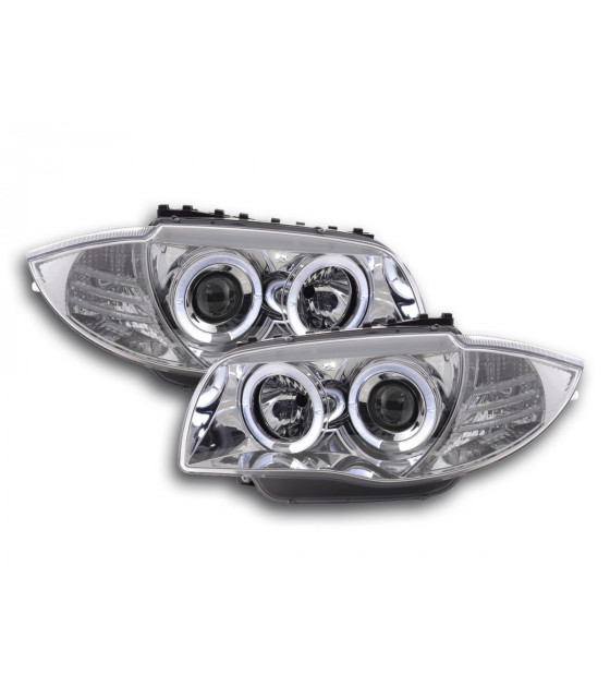 Phares - Phare avant BMW Série 1 type E87 / E81 04- chrome…