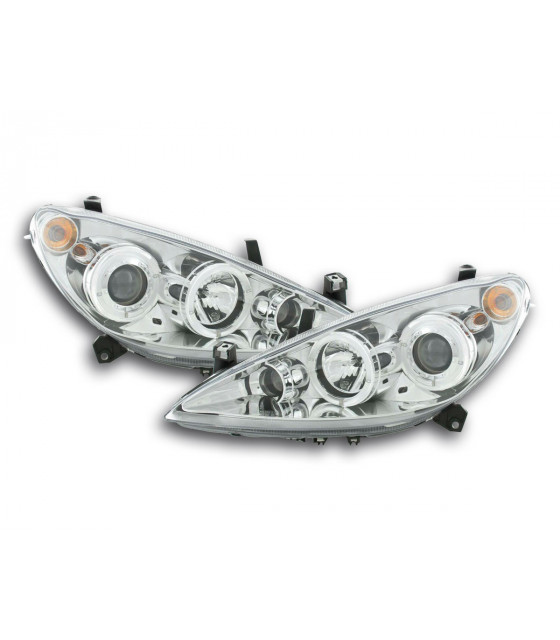 Phares - Phare avant Peugeot 307 01-06 chrome…