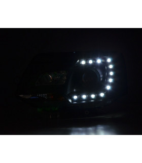 Phares - Phare Daylight LED feux de jour VW Bus T5 à partir de 2009 noir…