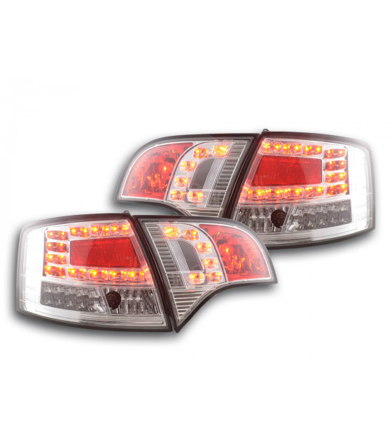 Feux arrières - Kit feux arrières LED Audi A4 Avant type 8E 04-08 chrome…