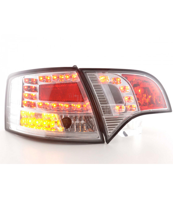 Feux arrières - Kit feux arrières LED Audi A4 Avant type 8E 04-08 chrome…