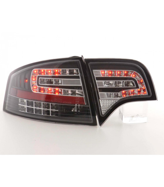 Feux arrières - Kit feux arrières LED Audi A4 berline type 8E 04-07 noir…