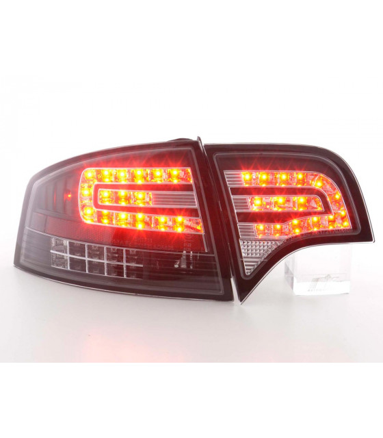 Feux arrières - Kit feux arrières LED Audi A4 berline type 8E 04-07 noir…