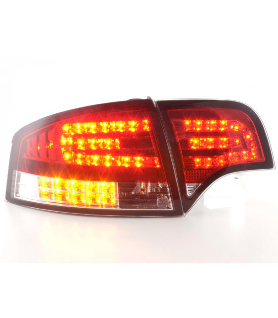 Feux arrières - Kit feux arrières à LED Audi A4 berline type 8E 04-07 rouge /