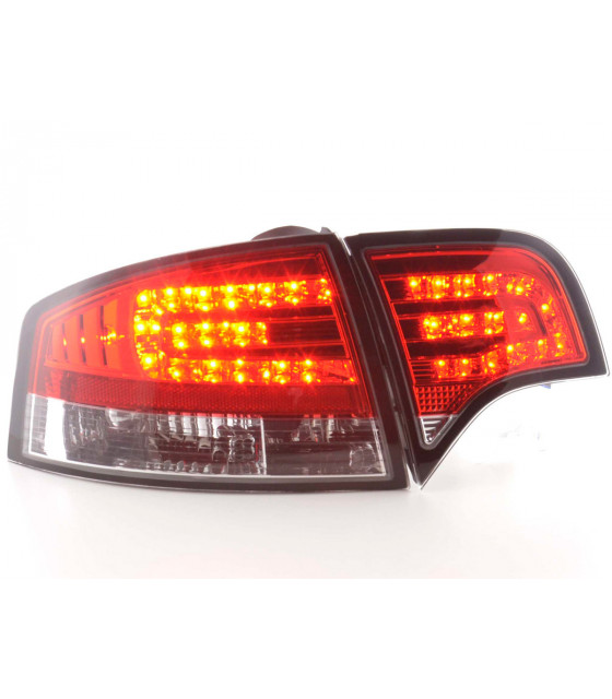 Feux arrières - Kit feux arrières à LED Audi A4 berline type 8E 04-07 rouge /