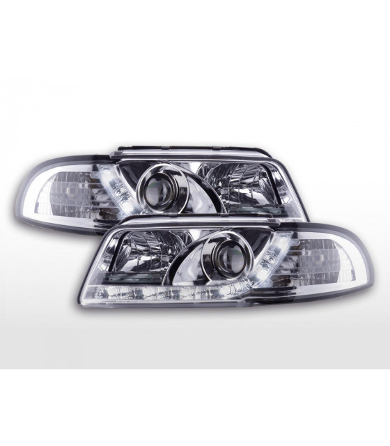 Phares - Phare Daylight LED Feux Diurnes Audi A4 B5 8D 94-99 chrome…