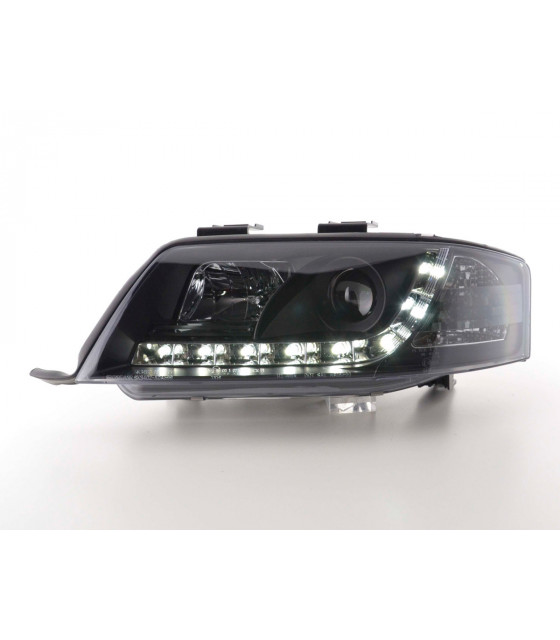 Phares - Phares Daylight LED feux de jour Audi A6 4B 97-00 noir…