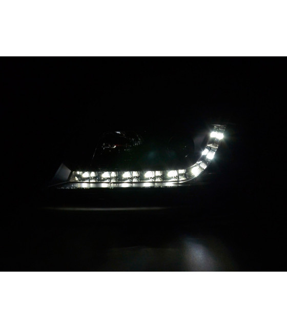 Phares - Phares Daylight LED feux de jour Audi A6 4B 97-00 noir…