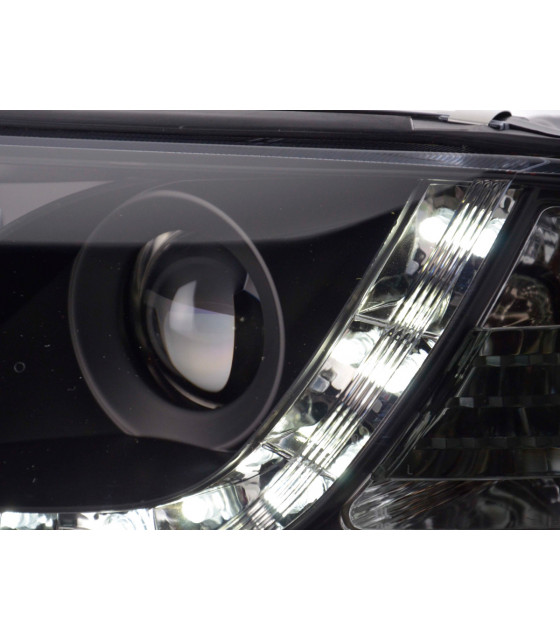 Phares - Phare Daylight LED feux de jour Audi A6 4B 01-03 noir…