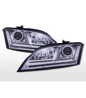 Phares - Xenon Phares avec feux de jour à LED Audi TT (8J) 2006-2013 chromé