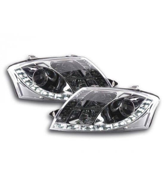 Phares - Phares Daylight LED feux de jour Audi TT type 8N 99-05 chrome…