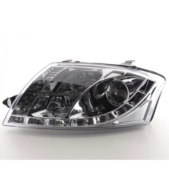 Phares - Phares Daylight LED feux de jour Audi TT type 8N 99-05 chrome…