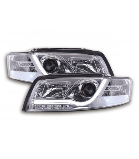 Phares - Phare Daylight LED DRL look Audi A4 type 8E 01-04 chrome…