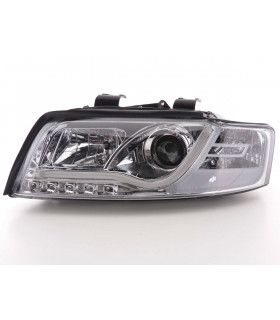 Phares - Phare Daylight LED DRL look Audi A4 type 8E 01-04 chrome…