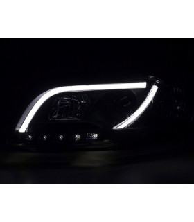 Phares - Phare Daylight LED DRL look Audi A4 type 8E 04-08 noir…