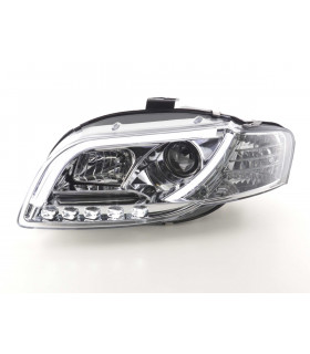 Phares - Phare Daylight LED feux de jour Audi A4 type 8E 04-08 chrome…