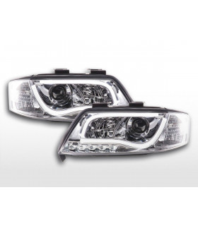 Phares - Phare Daylight LED feux de jour Audi A6 type 4B 97-01 chrome…