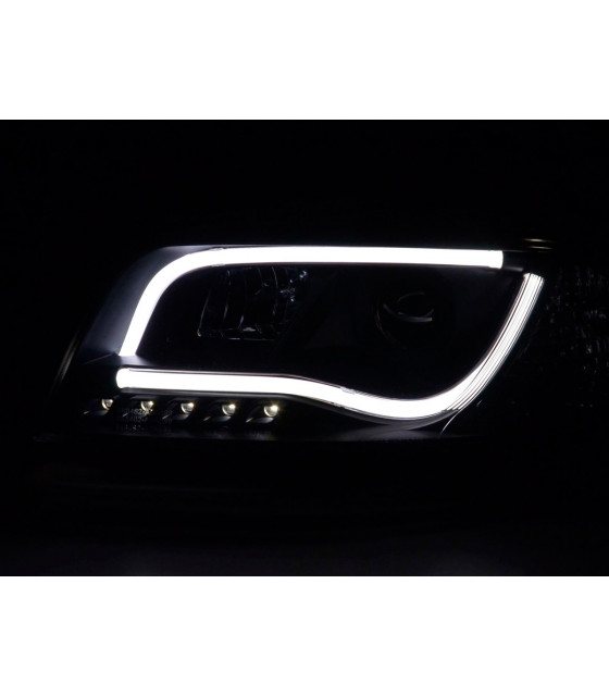 Phares - Phare Daylight LED DRL look Audi A6 type 4B 01-04 noir…