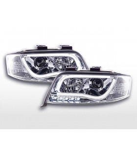 Phares - Phare Daylight LED feux de jour Audi A6 type 4B 01-04 chrome…