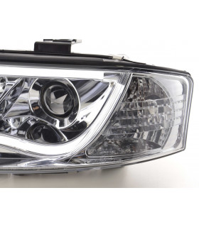 Phares - Phare Daylight LED feux de jour Audi A6 type 4B 01-04 chrome…