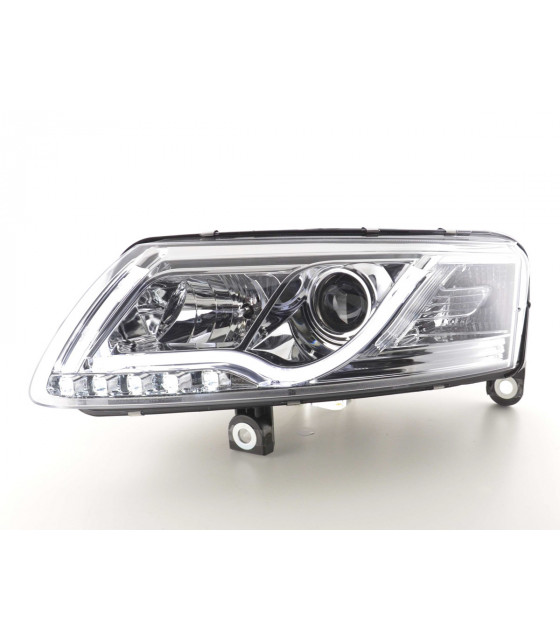 Phares - Phare Daylight LED feux de jour Audi A6 type 4F 04-08 chrome…