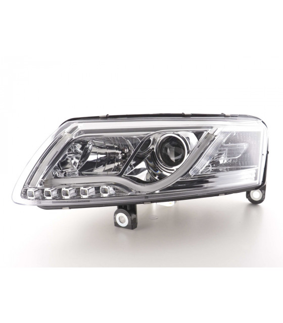 Phares - Phare Daylight LED feux de jour Audi A6 type 4F 04-08 chrome…