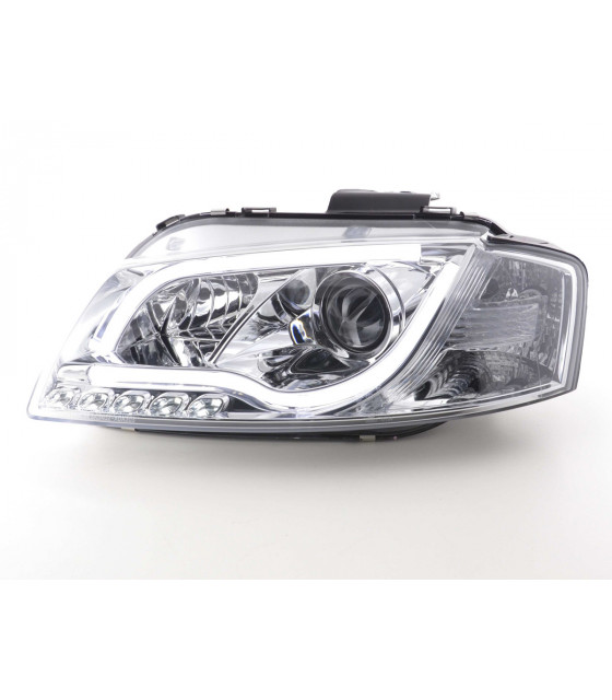 Phares - Phare Daylight LED feux de jour Audi A3 type 8P / 8PA 03-08 chrome…