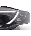 Phares - Phare Daylight à LED DRL look Audi A4 type 8E 04-08 noir pour conduite