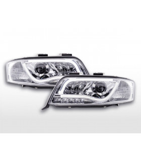 Phares - Phare Daylight à LED DRL look Audi A6 type 4B 01-04 chromé pour