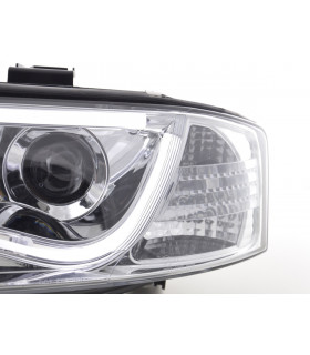 Phares - Phare Daylight à LED DRL look Audi A6 type 4B 01-04 chromé pour