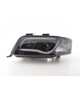 Phares - Phare Daylight LED DRL look Audi A6 type 4B 01-04 noir pour conduite à