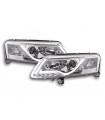 Phares - Phare Daylight à LED DRL look Audi A6 type 4F 04-08 chromé pour