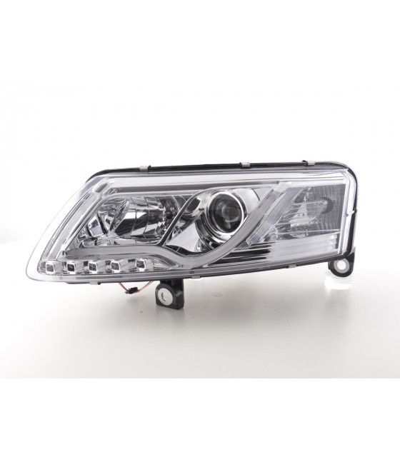 Phares - Phare Daylight à LED DRL look Audi A6 type 4F 04-08 chromé pour