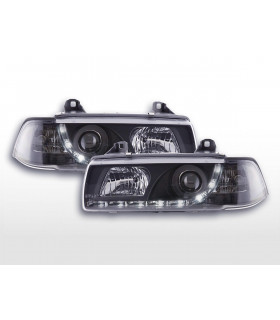 Phares - Phare Daylight LED Feux de jour à LED BMW Série 3 E36 Coupé 92-99 noir…