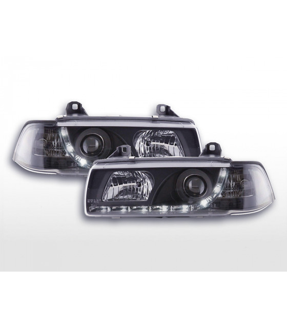 Phares - Phare Daylight LED Feux de jour à LED BMW Série 3 E36 Coupé 92-99 noir…