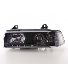 Phares - Phare Daylight LED Feux de jour à LED BMW Série 3 E36 Coupé 92-99 noir…