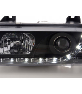 Phares - Phare Daylight LED Feux de jour à LED BMW Série 3 E36 Coupé 92-99 noir…