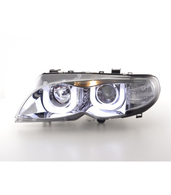 Phares - Phares Angel Eyes BMW 3er E46 Limo / Touring 02-05 chrome…