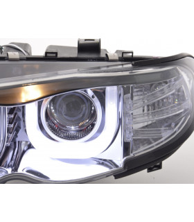 Phares - Phares Angel Eyes BMW 3er E46 Limo / Touring 02-05 chrome…