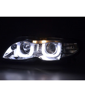 Phares - Phares Angel Eyes BMW 3er E46 Limo / Touring 02-05 chrome…