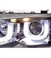 Phares - Phare Daylight LED look DRL BMW Série 3 E46 Limo / Touring 02-05